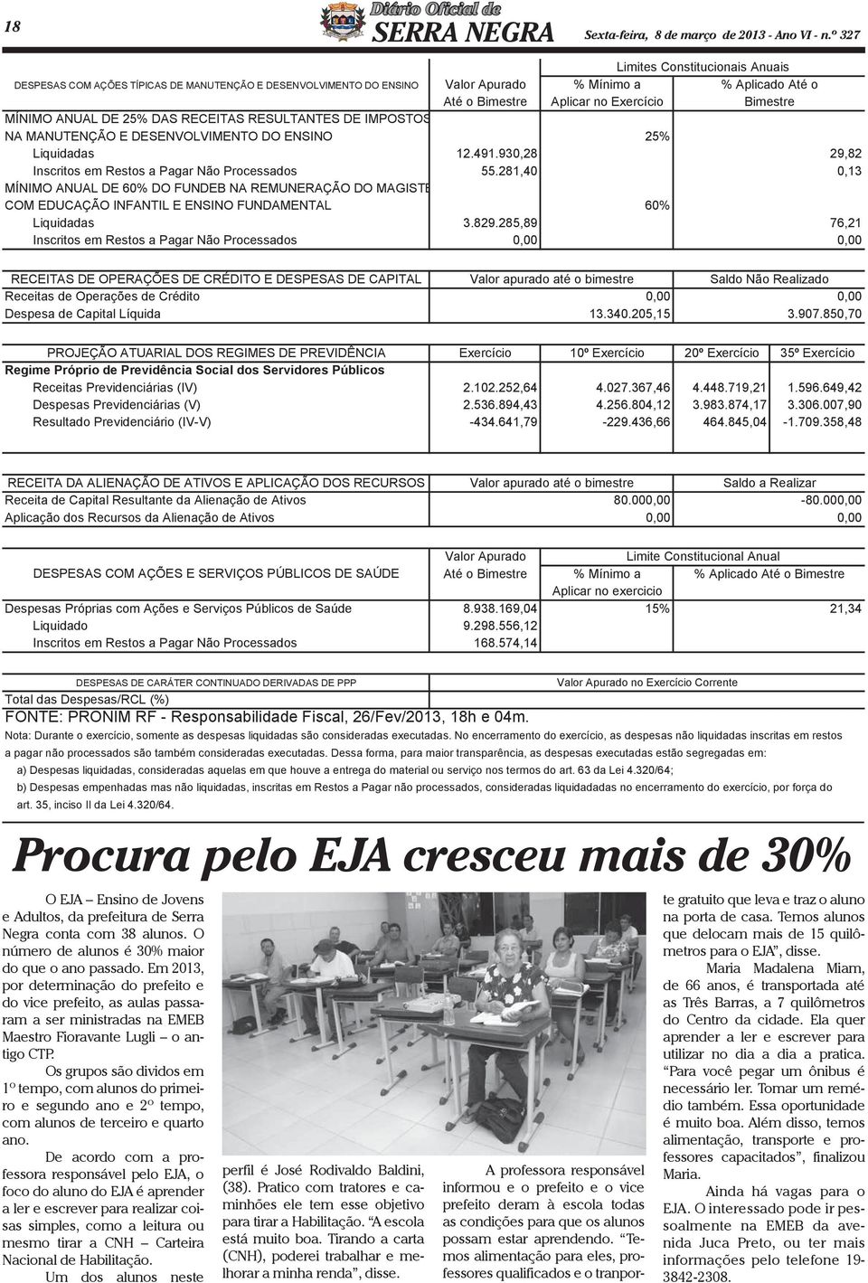 IMPOSTOS Até o Bimestre Aplicar no Exercício Bimestre NA MANUTENÇÃO E DESENVOLVIMENTO DO ENSINO 25% Liquidadas Inscritos em Restos a Pagar Não Processados MÍNIMO ANUAL DE 60% DO FUNDEB NA REMUNERAÇÃO