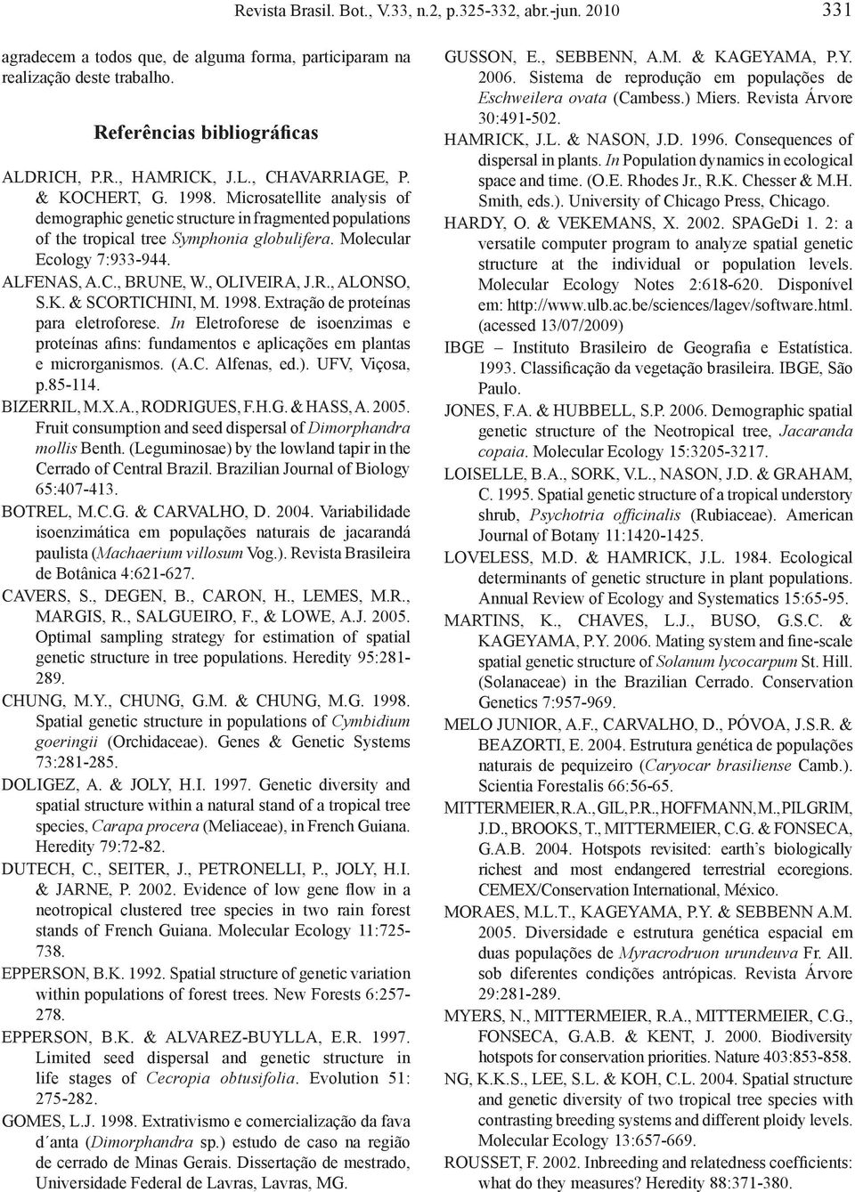 ALFENAS, A.C., BRUNE, W., OLIVEIRA, J.R., ALONSO, S.K. & SCORTICHINI, M. 1998. Extração de proteínas para eletroforese.