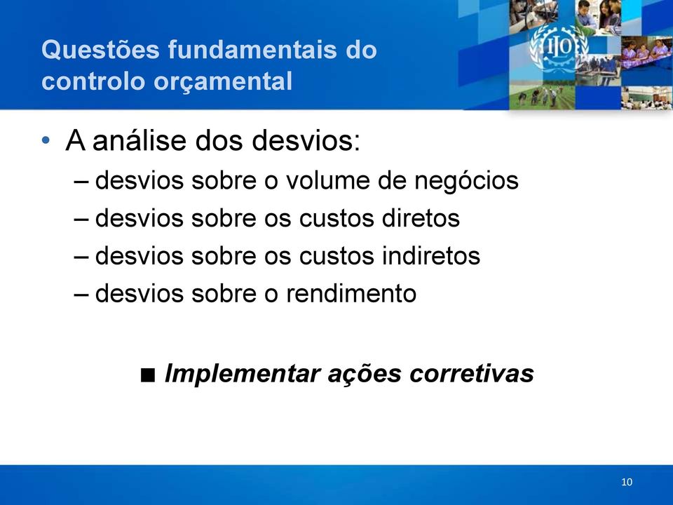 sobre os custos diretos desvios sobre os custos