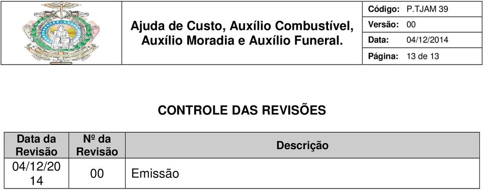 Revisão 04/12/20 14 Nº da