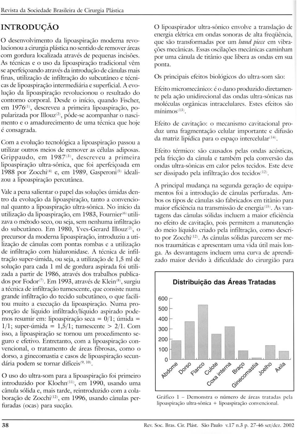 As técnicas e o uso da lipoaspiração tradicional vêm se aperfeiçoando através da introdução de cânulas mais finas, utilização de infiltração do subcutâneo e técnicas de lipoaspiração intermediária e