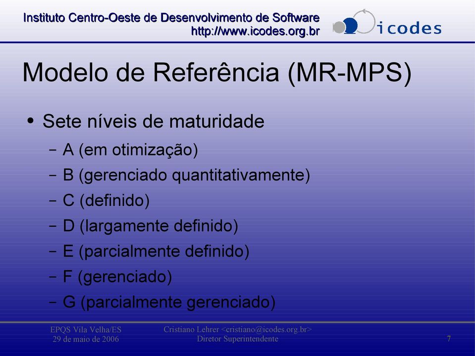 (definido) D (largamente definido) E (parcialmente