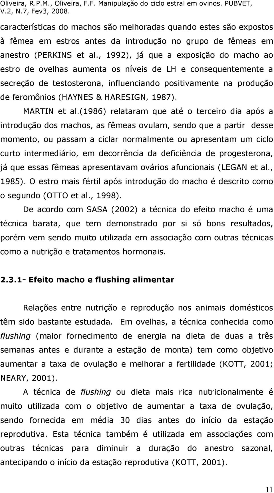 HARESIGN, 1987). MARTIN et al.