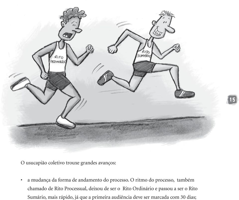 O ritmo do processo, também chamado de Rito Processual, deixou de ser