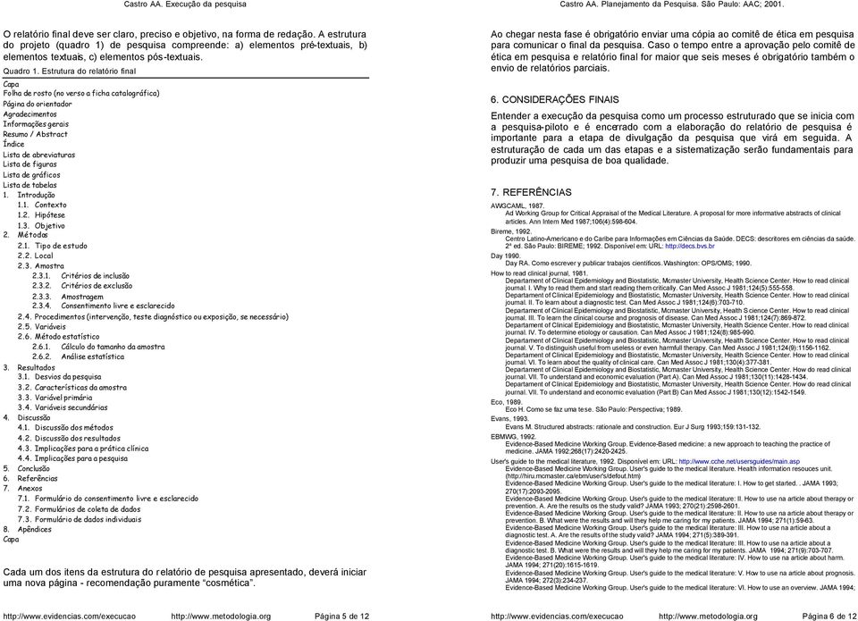 Estrutura d relatóri final Flha de rst (n vers a ficha catalgráfica) Página d rientadr Agradeciments Infrmações gerais Resum / Abstract Índice Lista de abreviaturas Lista de figuras Lista de gráfics