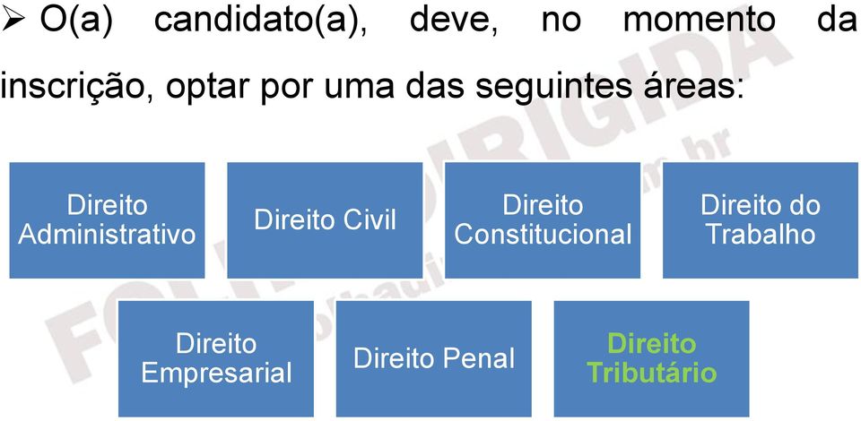 áreas: Administrativo Civil