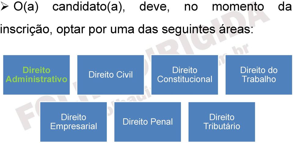 áreas: Administrativo Civil