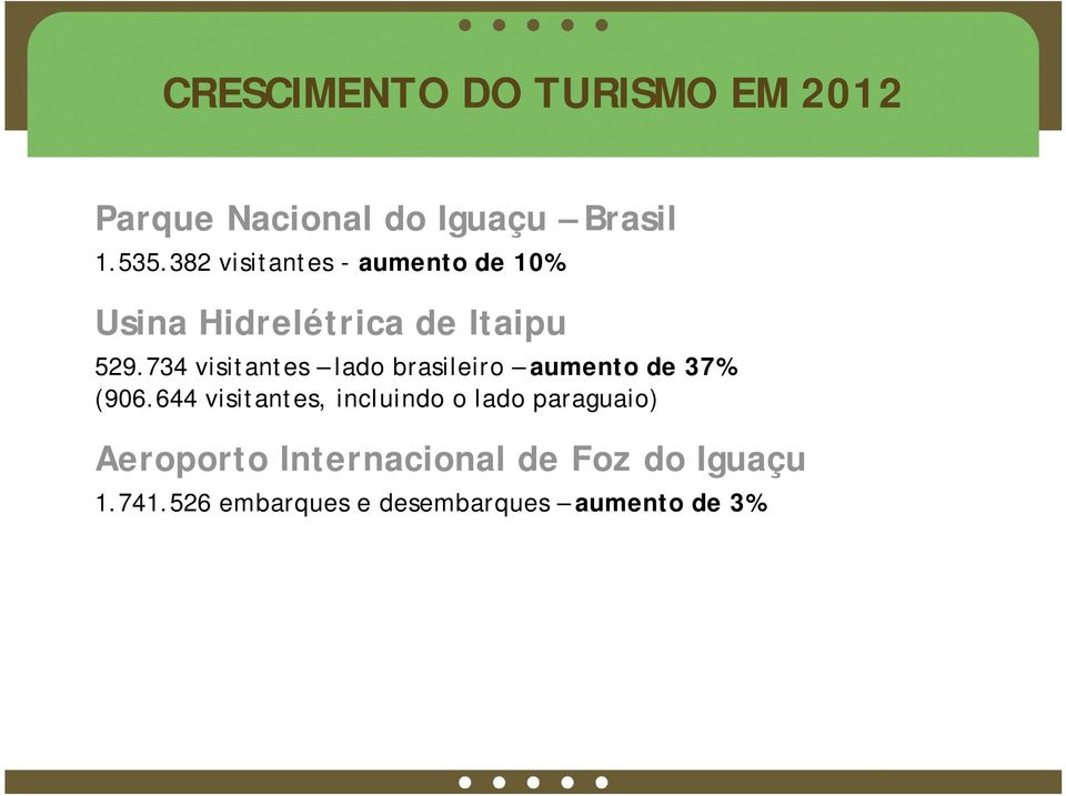 734 visitantes lado brasileiro aumento de 37% (906.