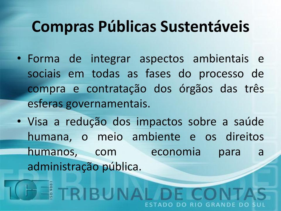 governamentais.