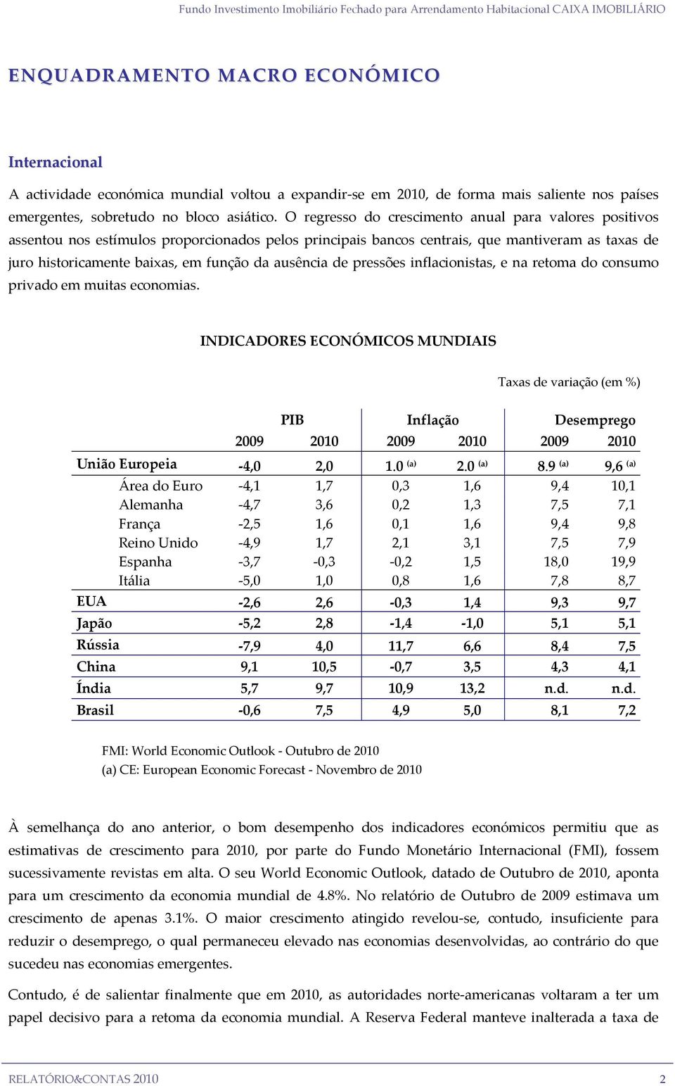 O regresso do crescimento anual para valores positivos assentou nos estímulos proporcionados pelos principais bancos centrais, que mantiveram as taxas de juro historicamente baixas, em função da