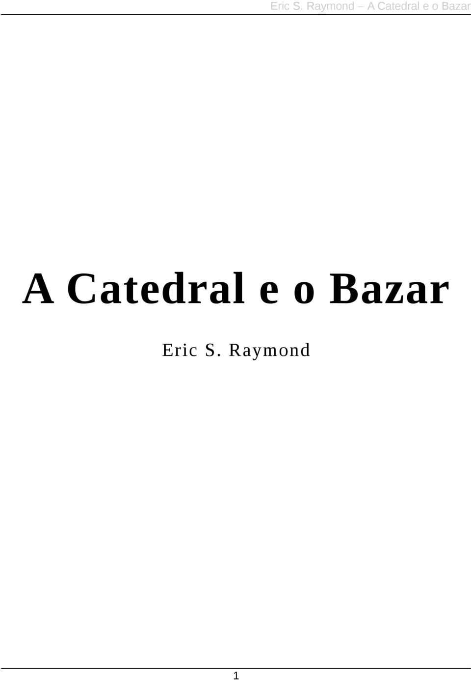 e o Bazar