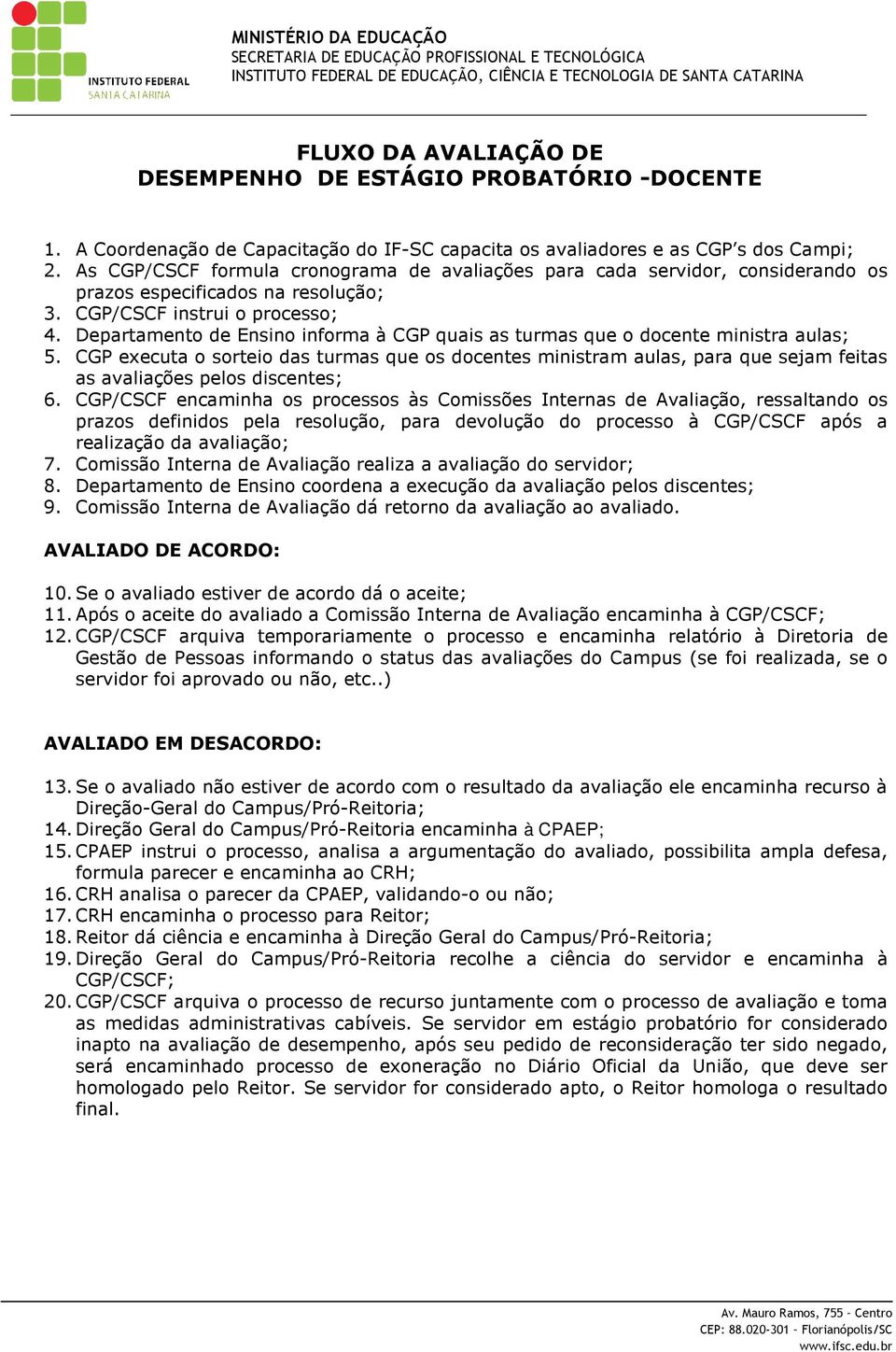 Departamento de Ensino informa à CGP quais as turmas que o docente ministra aulas; 5.