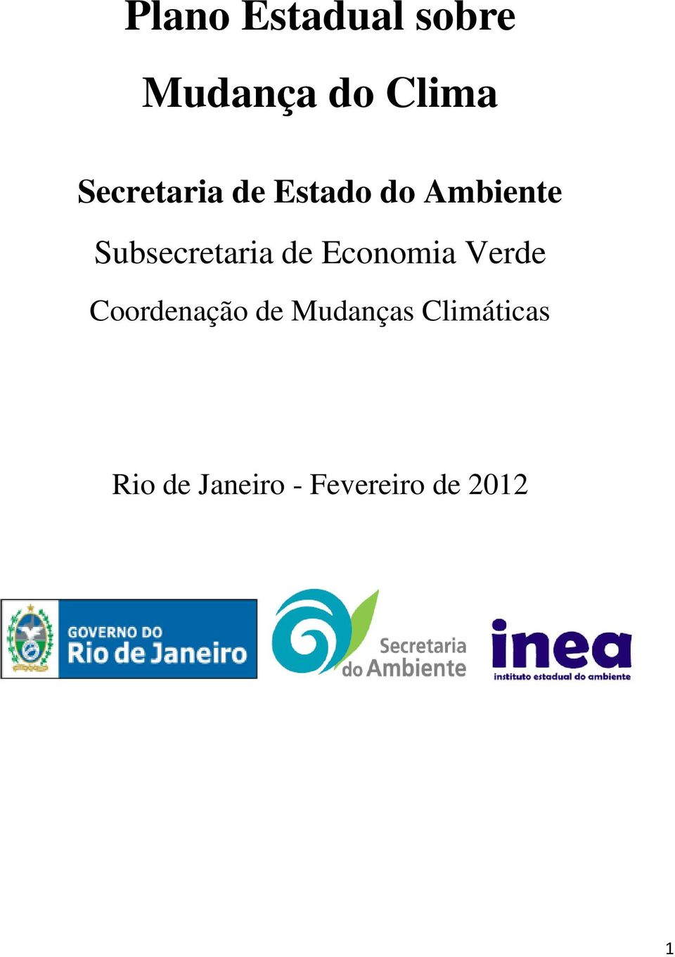 Subsecretaria de Economia Verde Coordenação