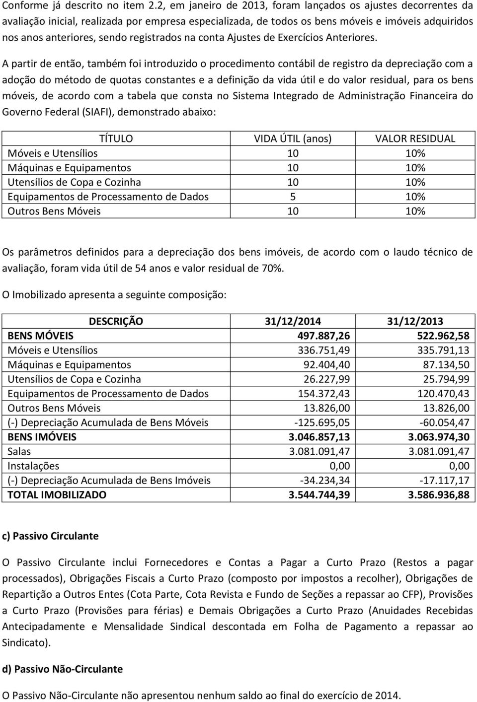 registrados na conta Ajustes de Exercícios Anteriores.