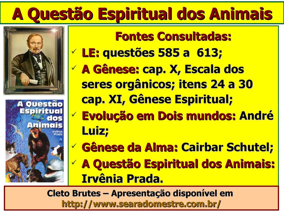 XI, Gênese Espiritual; Evolução em Dois mundos: André Luiz; Gênese da Alma: Cairbar