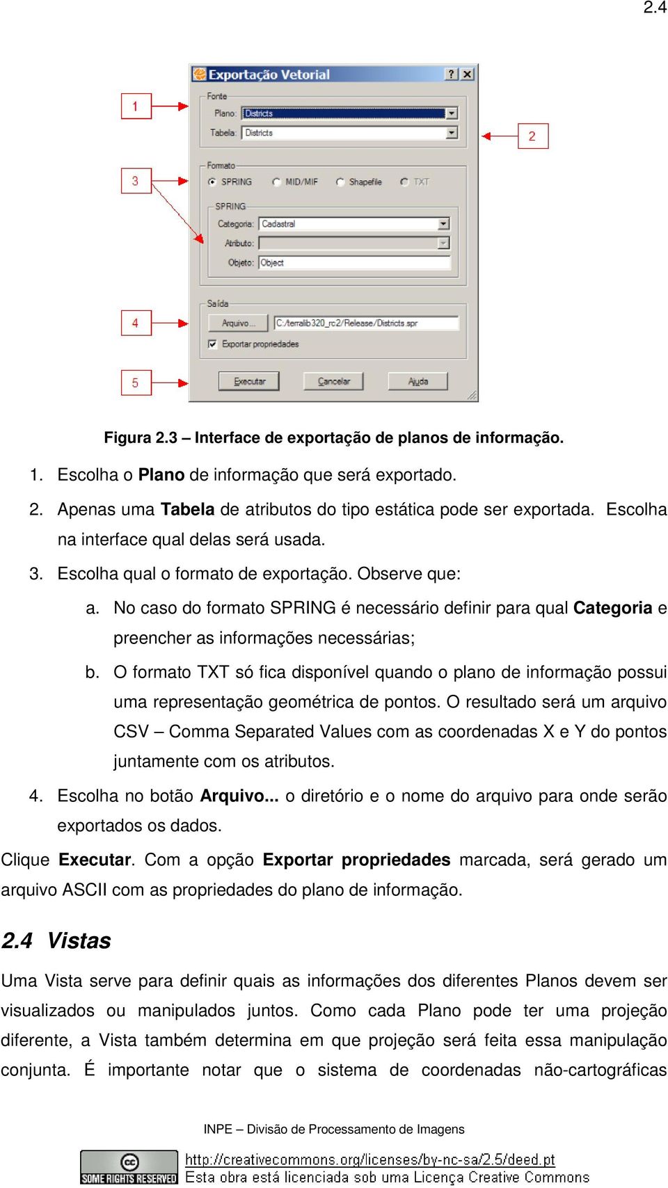 No caso do formato SPRING é necessário definir para qual Categoria e preencher as informações necessárias; b.