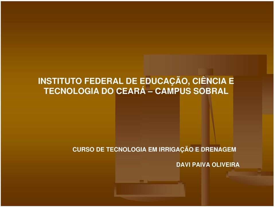 CAMPUS SOBRAL CURSO DE TECNOLOGIA