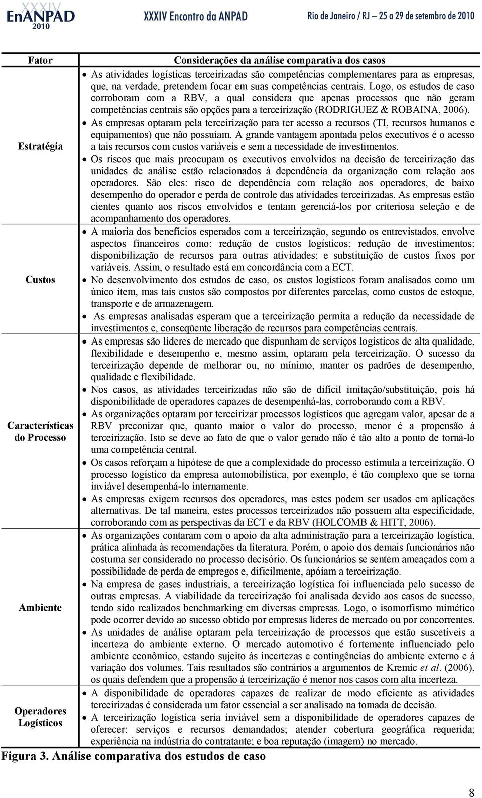 As empresas optaram pela terceirização para ter acesso a recursos (TI, recursos humanos e equipamentos) que não possuíam.