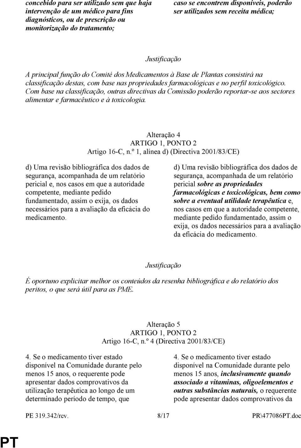 Com base na classificação, outras directivas da Comissão poderão reportar-se aos sectores alimentar e farmacêutico e à toxicologia. Alteração 4 Artigo 16-C, n.