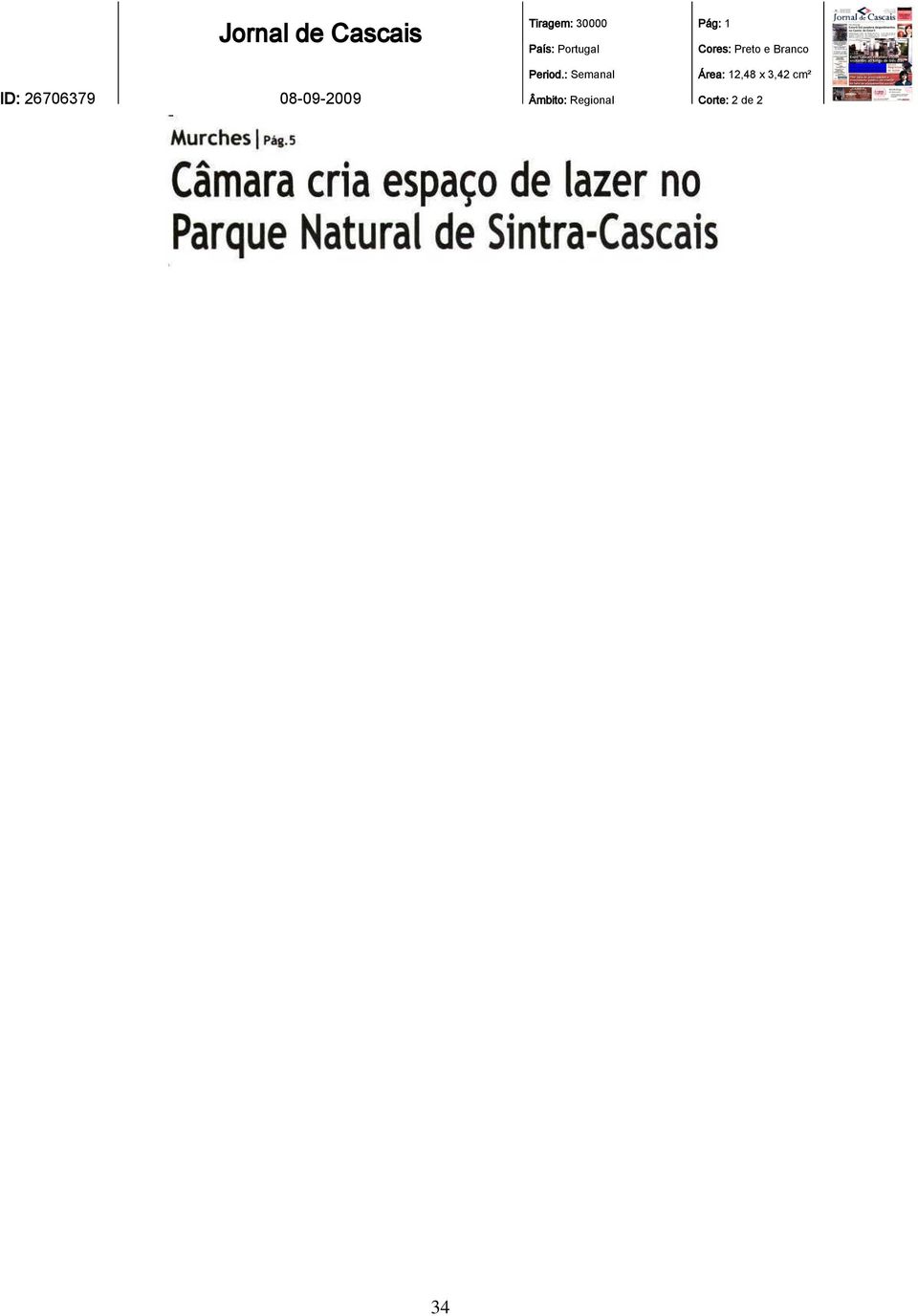 : Semanal Âmbito: Regional Pág: 1