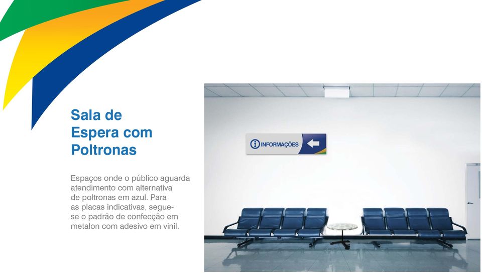 poltronas em azul.