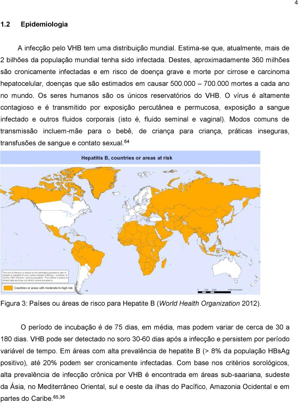 000 mortes a cada ano no mundo. Os seres humanos são os únicos reservatórios do VHB.