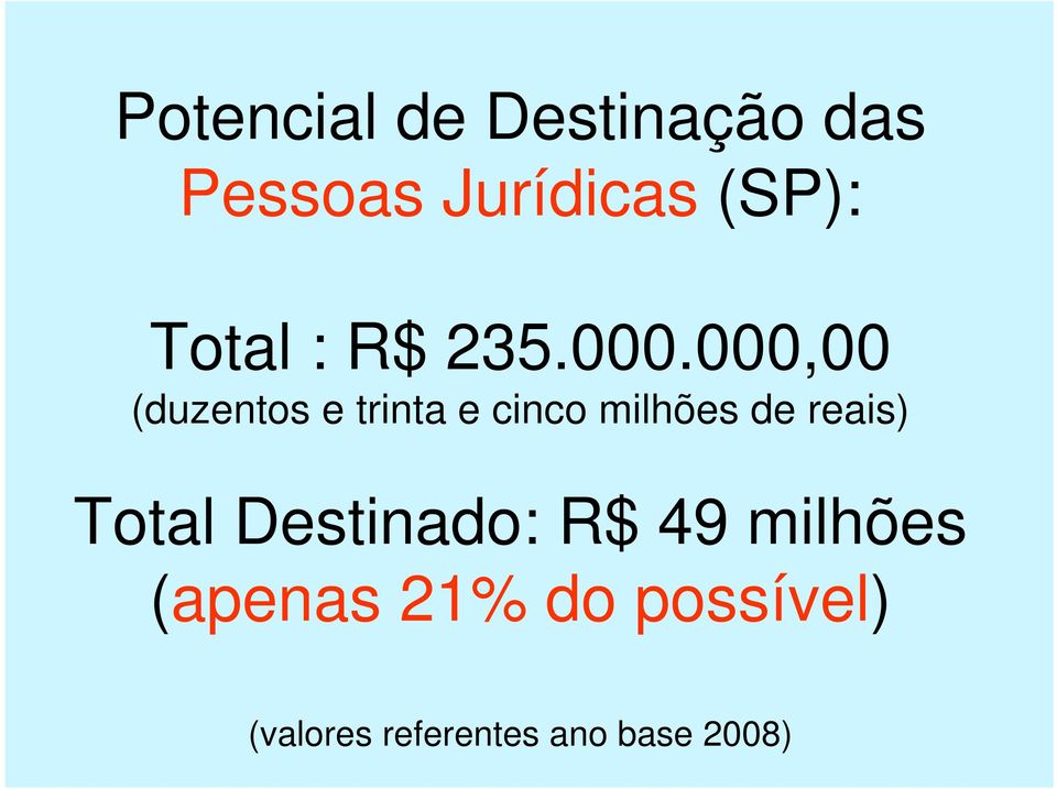 000,00 (duzentos e trinta e cinco milhões de reais)