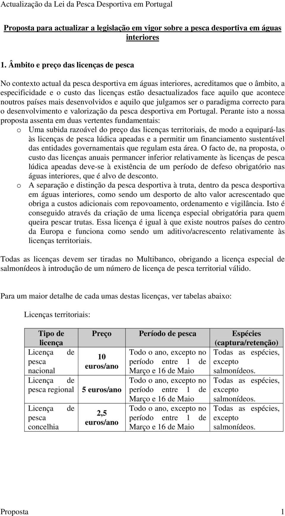 que acontece noutros países mais desenvolvidos e aquilo que julgamos ser o paradigma correcto para o desenvolvimento e valorização da pesca desportiva em Portugal.