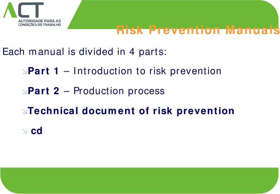 Production process Technical document of