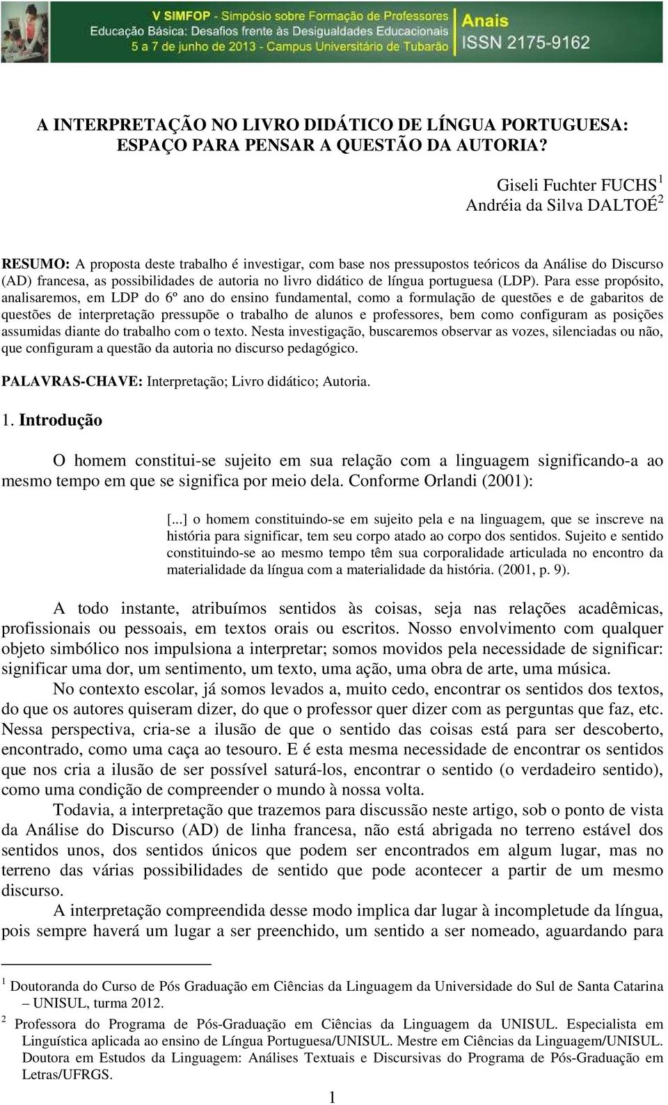 no livro didático de língua portuguesa (LDP).