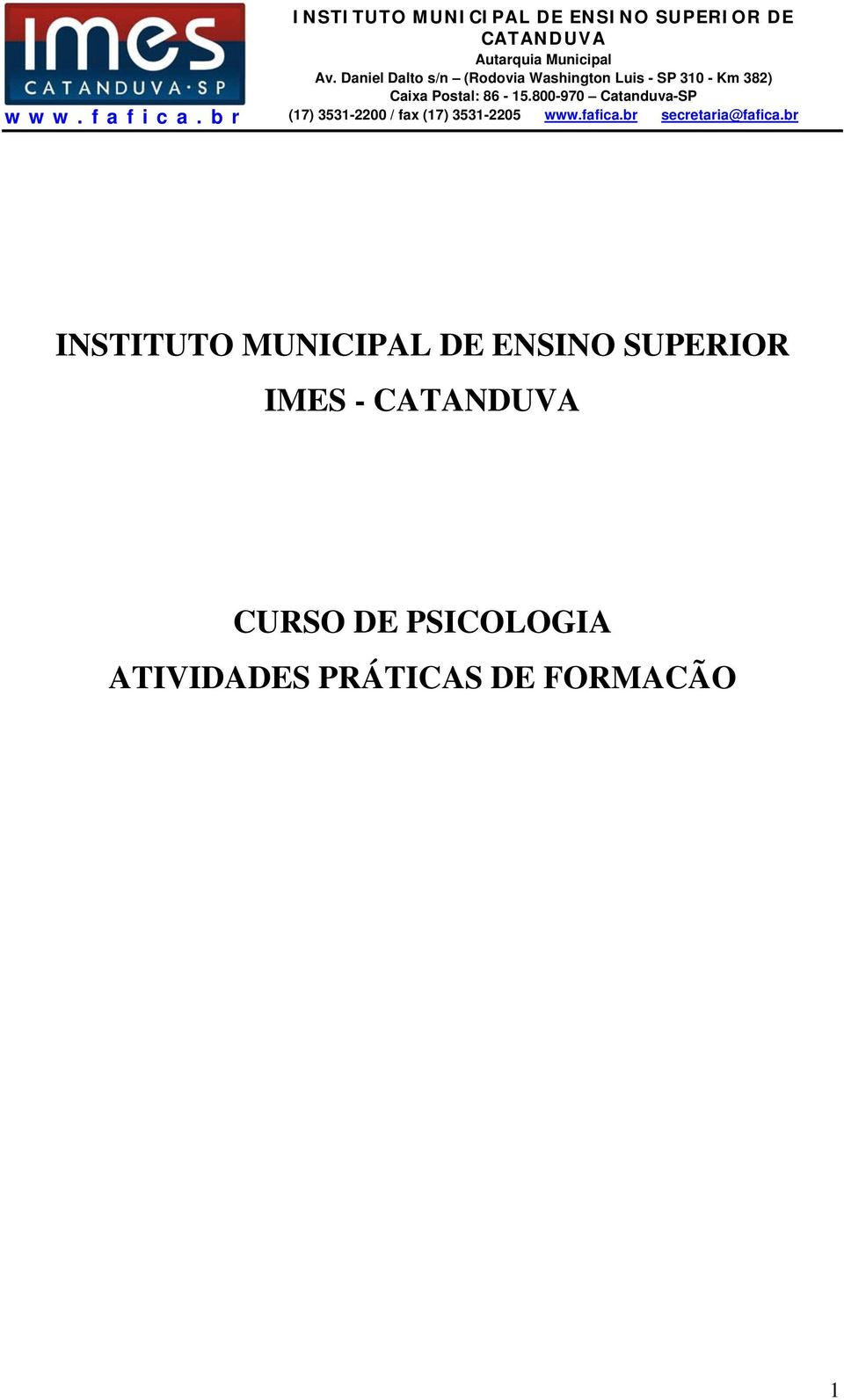 CURSO DE PSICOLOGIA