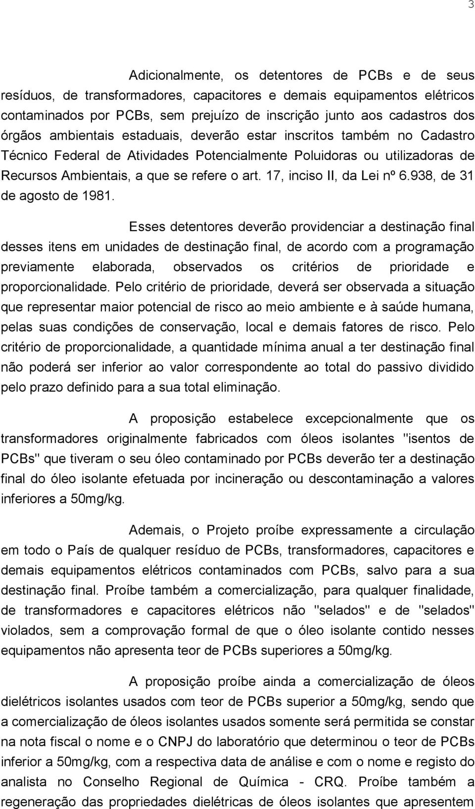 17, inciso II, da Lei nº 6.938, de 31 de agosto de 1981.