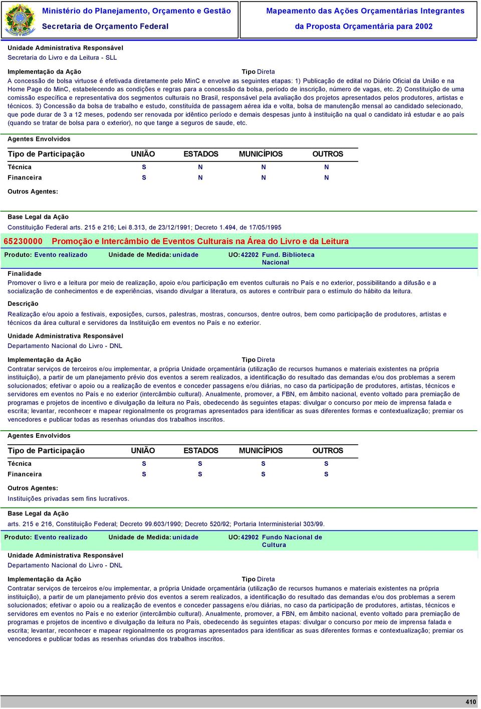 2) Constituição de uma comissão específica e representativa dos segmentos culturais no Brasil, responsável pela avaliação dos projetos apresentados pelos produtores, artistas e técnicos.