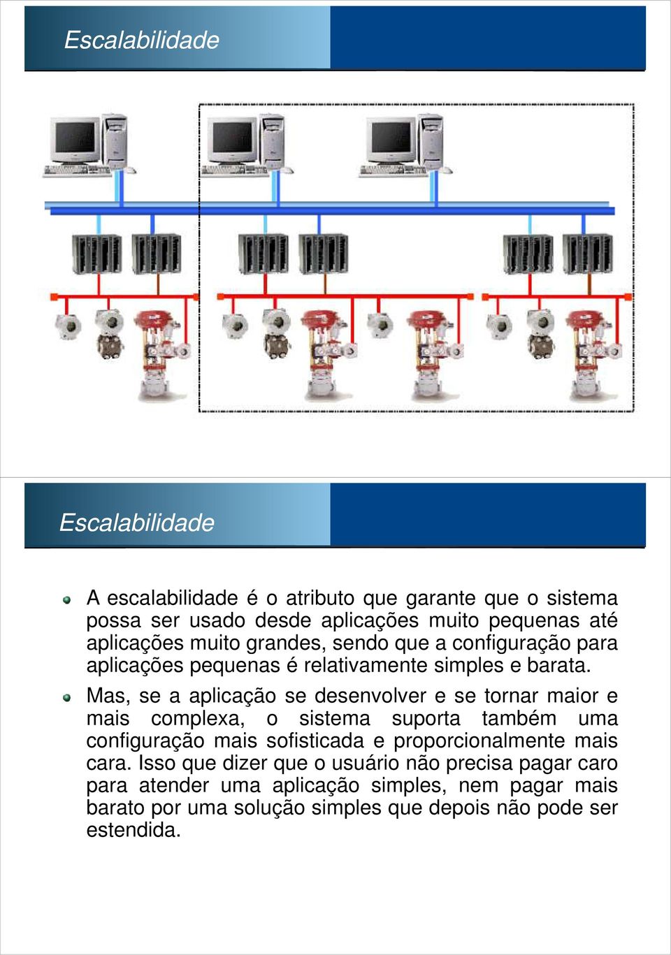 Mas, se a aplicação se desenvolver e se tornar maior e mais complexa, o sistema suporta também uma configuração mais sofisticada e