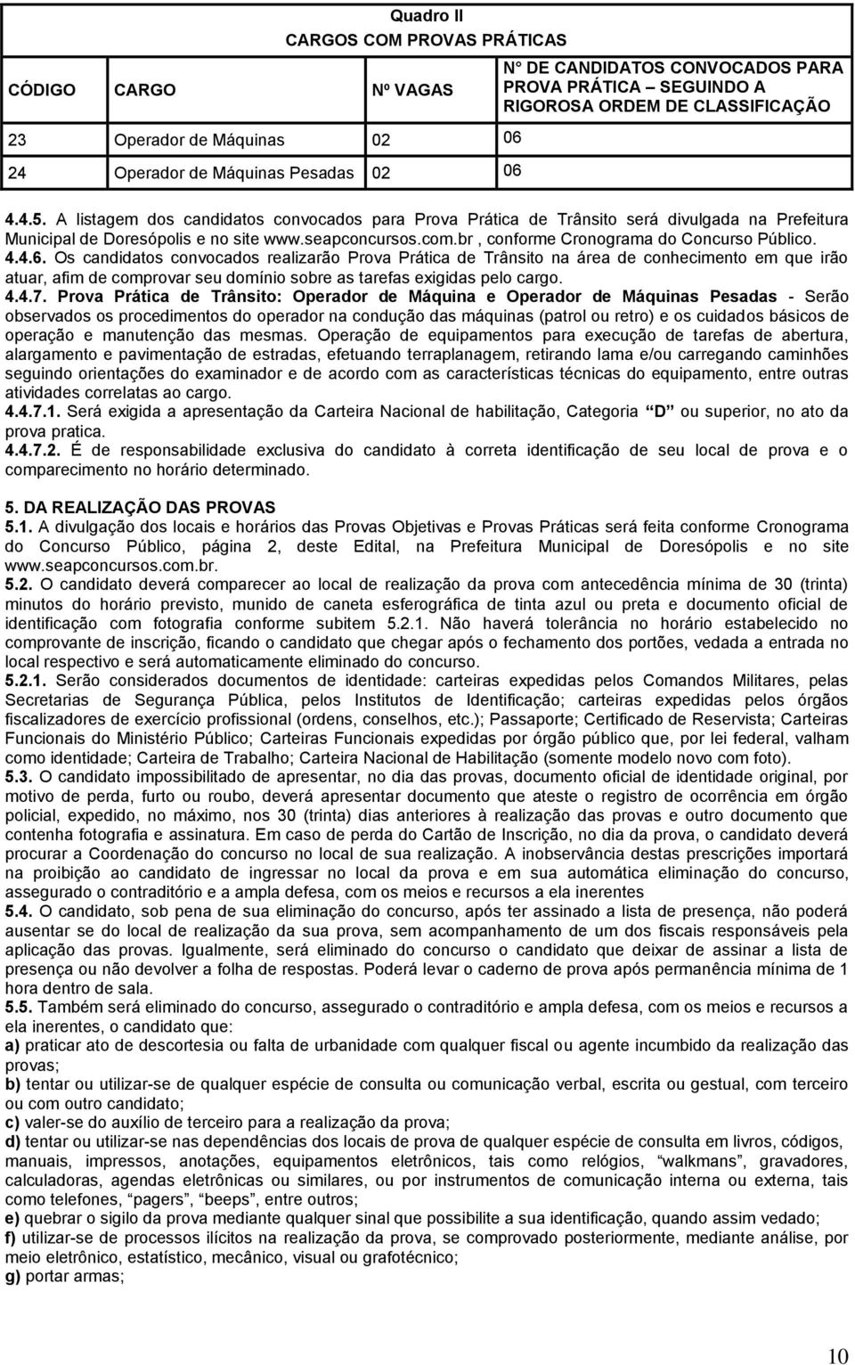 br, conforme Cronograma do Concurso Público. 4.4.6.