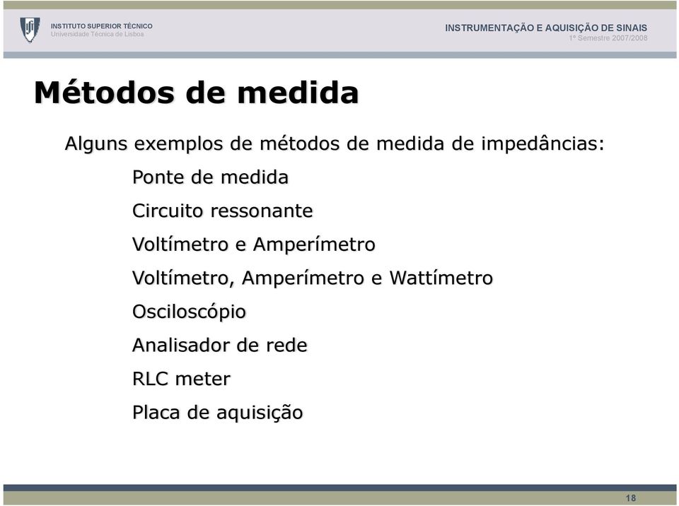 Voltímetro e Amperímetro Voltímetro, Amperímetro e