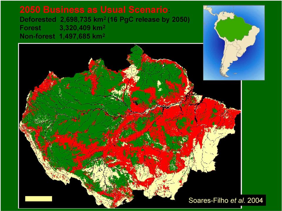 release by 2050) Forest 3,320,409 km 2