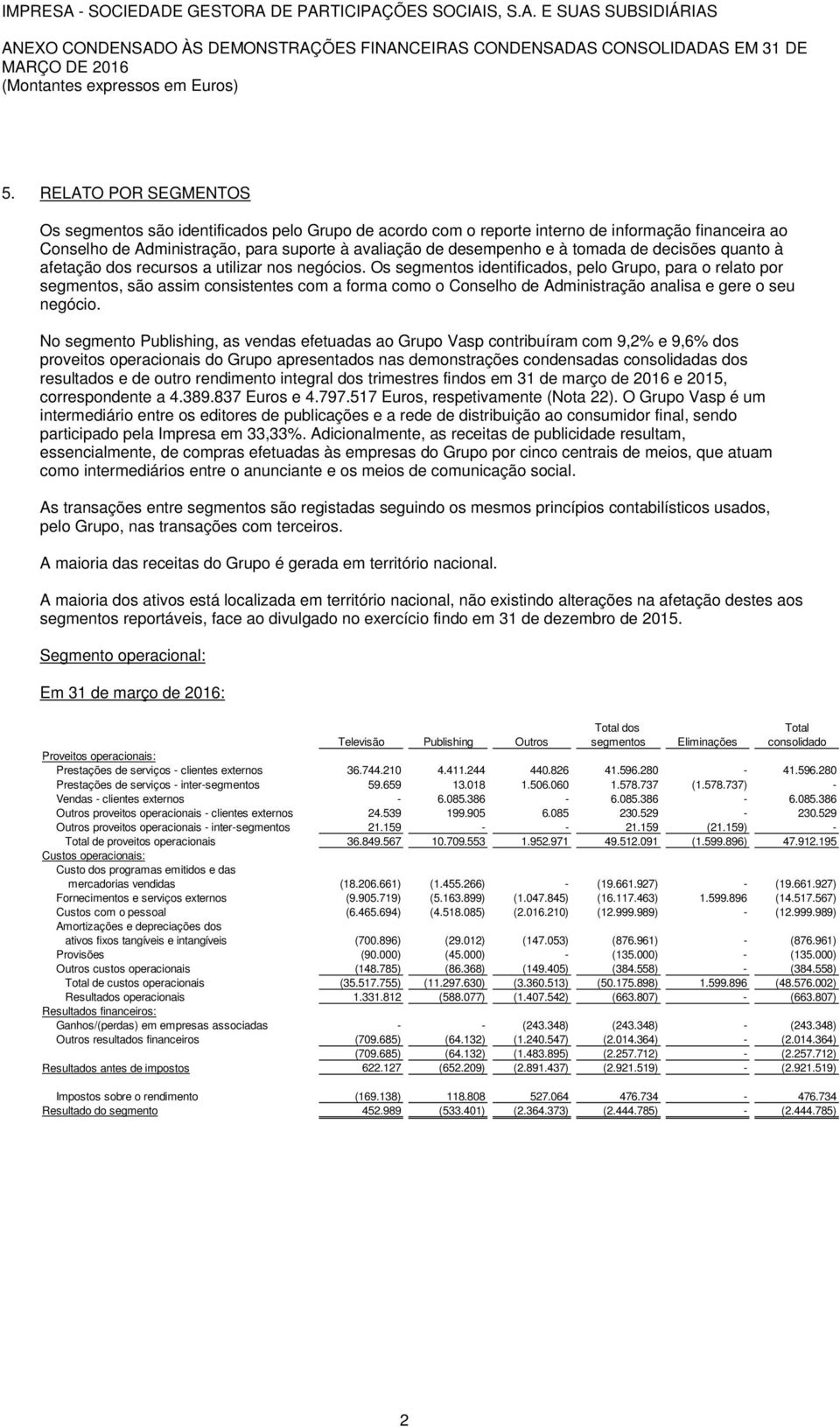 de decisões quanto à afetação dos recursos a utilizar nos negócios.