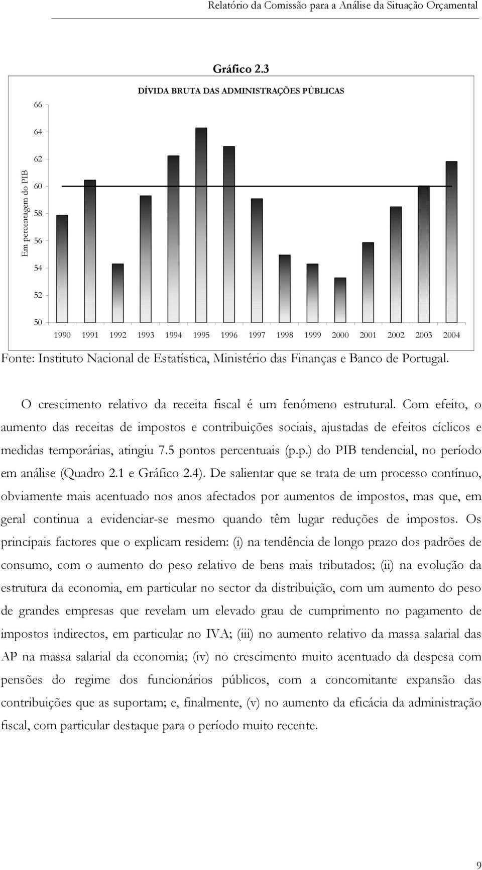 Estatística, Ministério das Finanças e Banco de Portugal. O crescimento relativo da receita fiscal é um fenómeno estrutural.