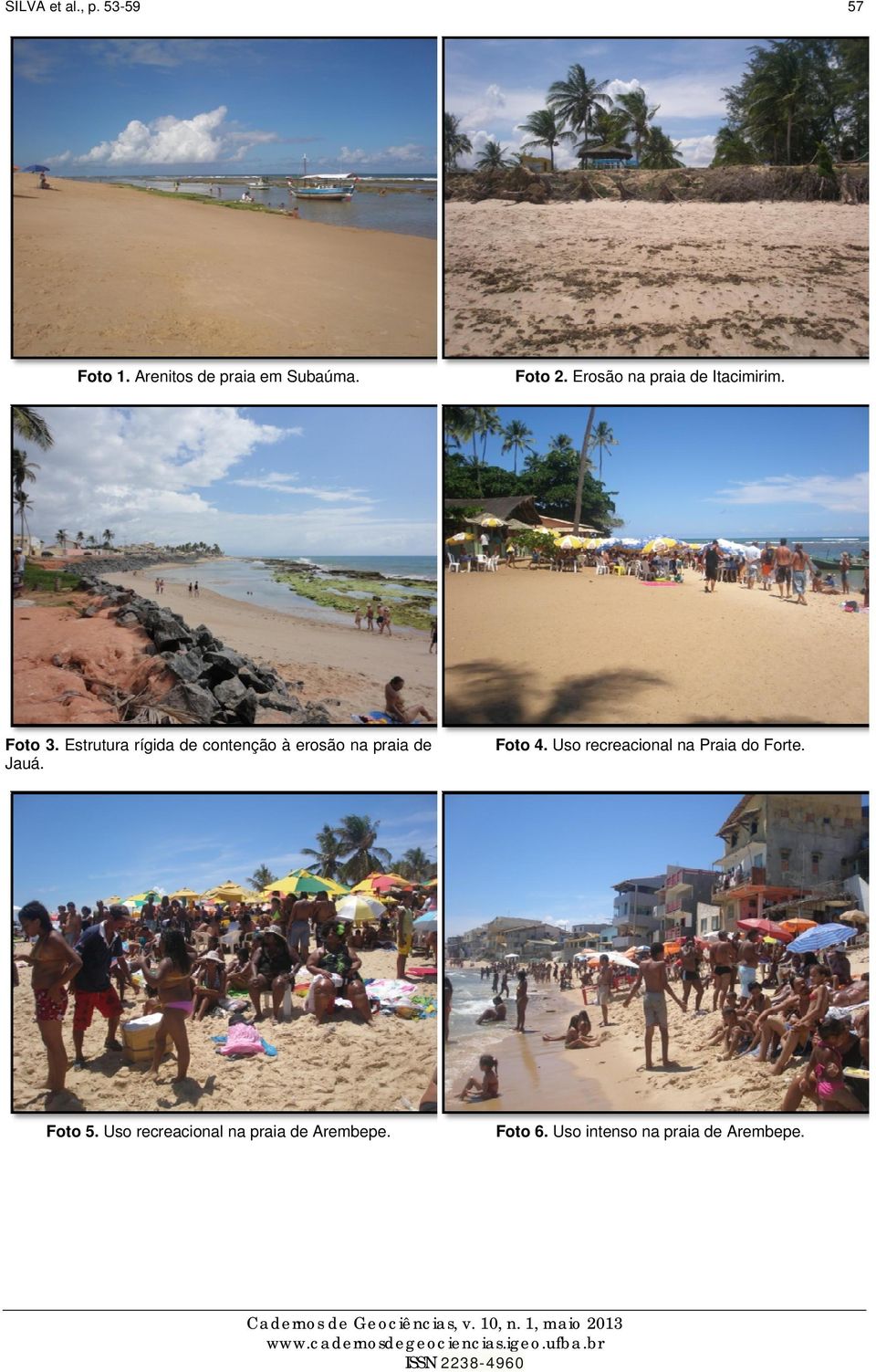 Estrutura rígida de contenção à erosão na praia de Jauá. Foto 4.