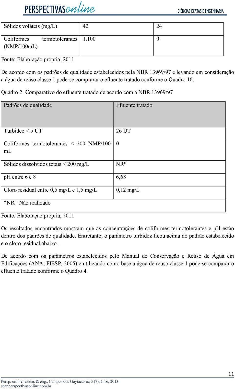 conforme o Quadro 16.