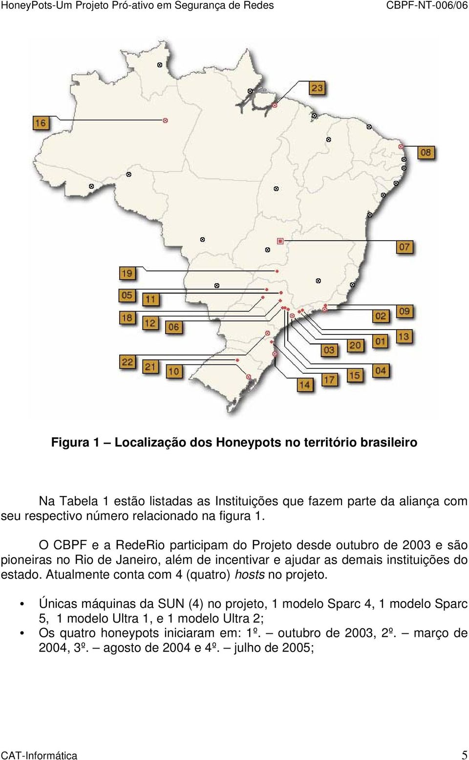 O CBPF e a RedeRio participam do Projeto desde outubro de 2003 e são pioneiras no Rio de Janeiro, além de incentivar e ajudar as demais instituições do estado.