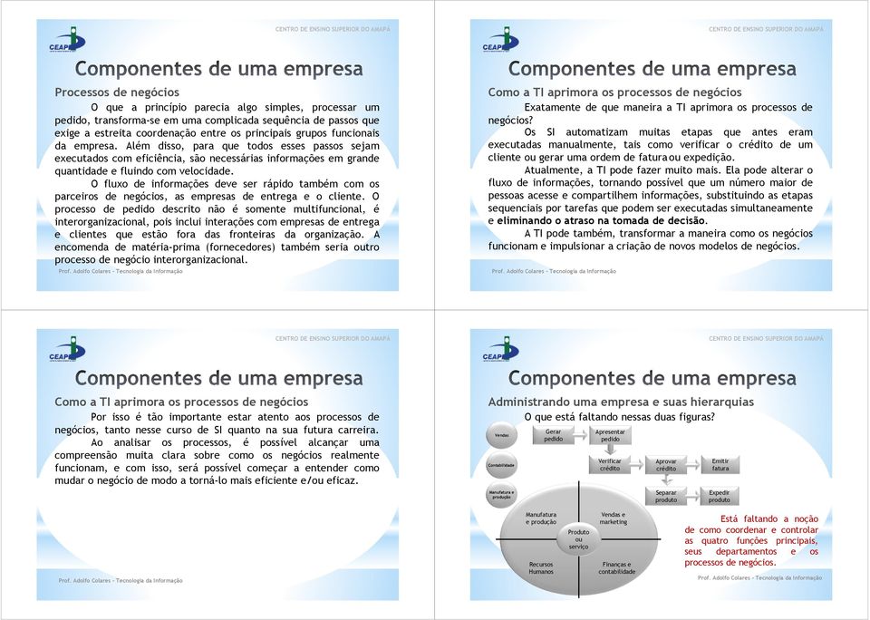 O fluxo de informações deve ser rápido também com os parceiros de negócios, as empresas de entrega e o cliente.