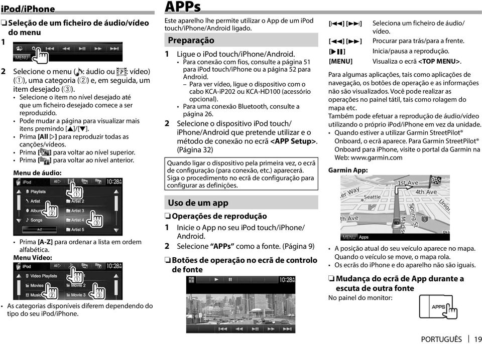 Prima [All E] para reproduzir todas as canções/vídeos. Prima [ ] para voltar ao nível superior. Prima [ ] para voltar ao nível anterior.