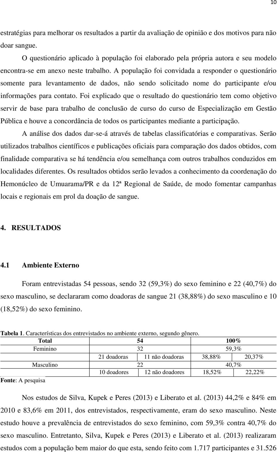 A população foi convidada a responder o questionário somente para levantamento de dados, não sendo solicitado nome do participante e/ou informações para contato.