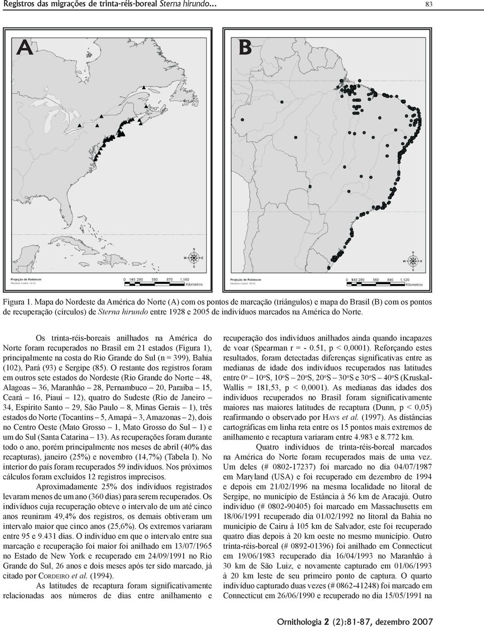 na América do Norte.