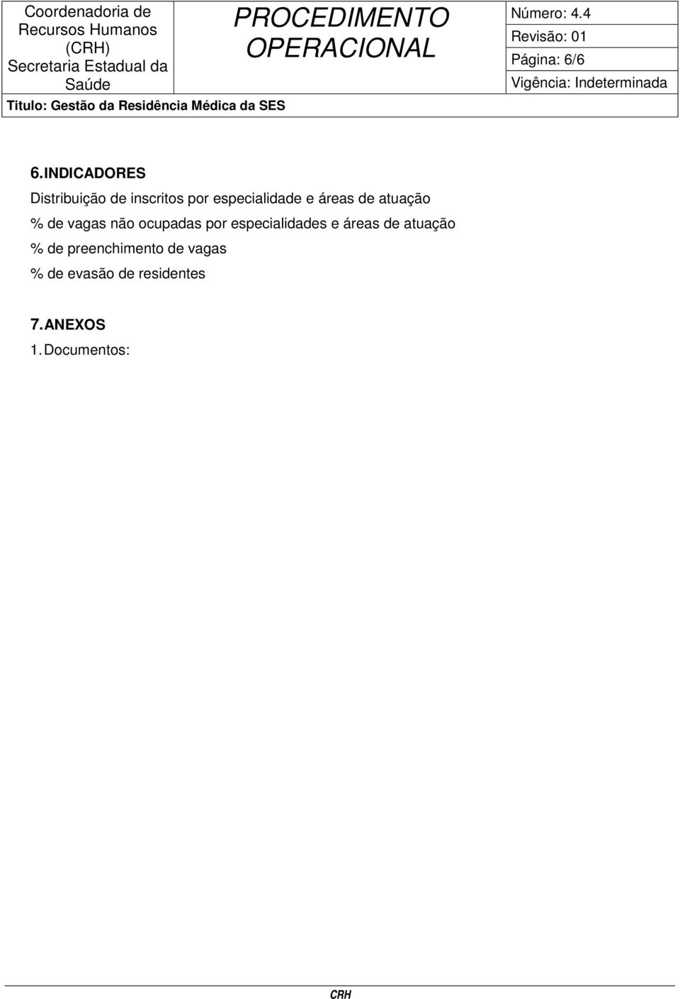 INDICADORES Distribuição de inscritos por especialidade e áreas de atuação % de vagas não ocupadas por