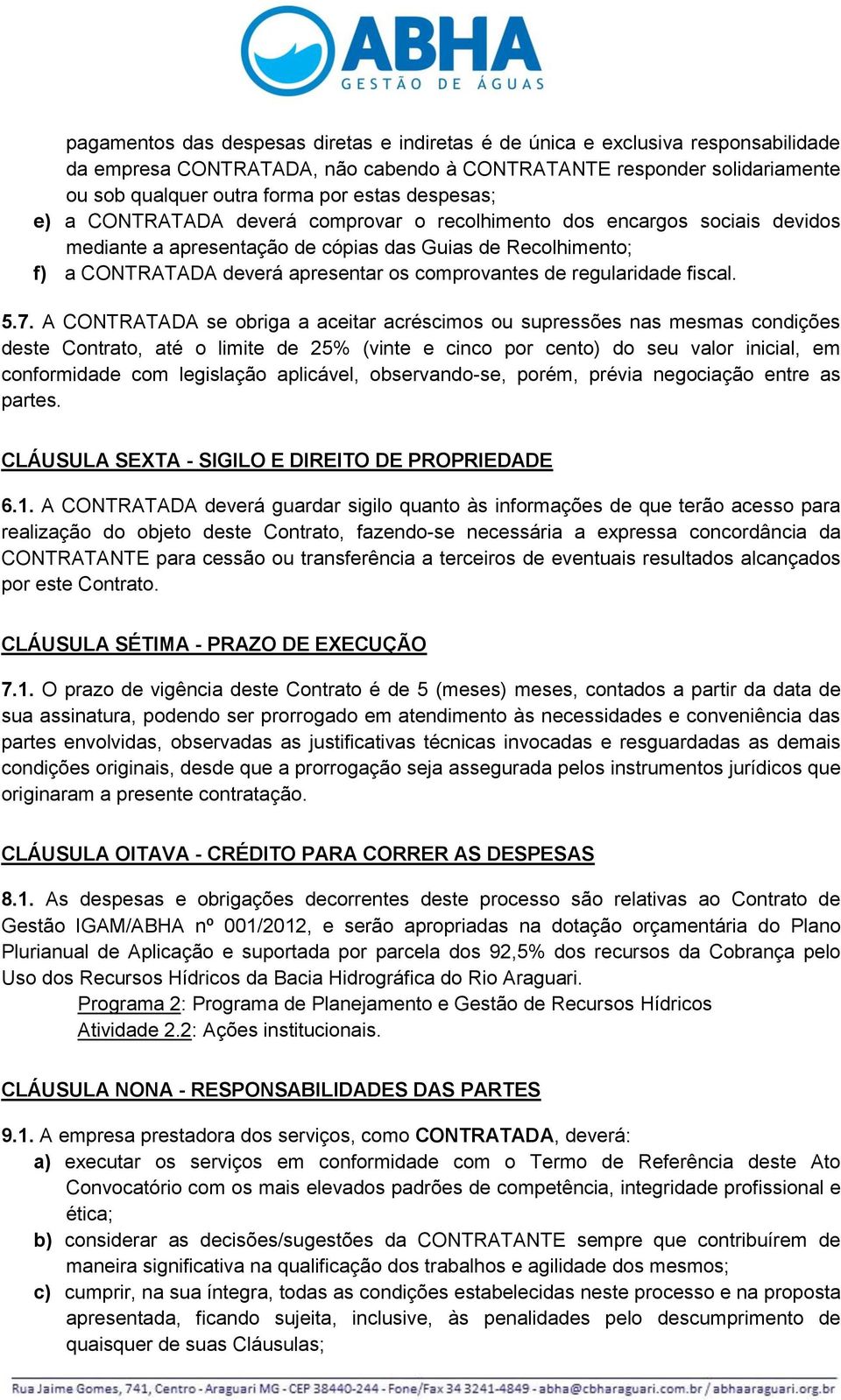 de regularidade fiscal. 5.7.