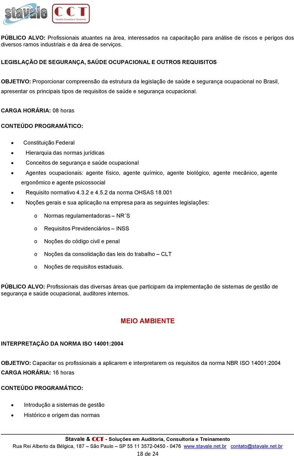 requisits de saúde e segurança cupacinal.