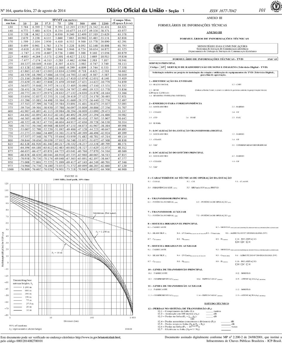 III FORMULÁRIOS DE INFORMAÇÕES